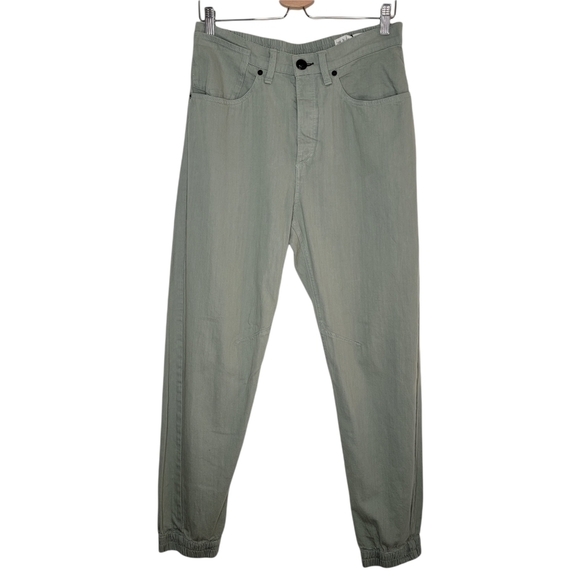 RAG & BONE Engineered Army Green Cotton Jogger Pants Relaxed High Rise Women 29 - Picture 2 of 14